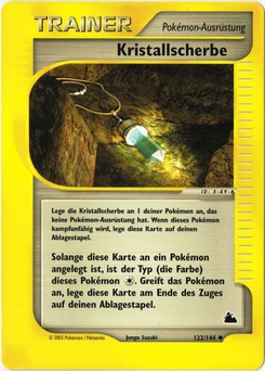 Pokémon-Karte Kristallscherbe 122/144