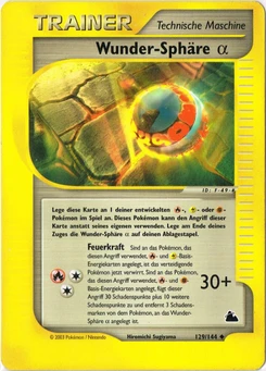 Pokémon-Karte Wunder Sphäre (Alpha) 129/144