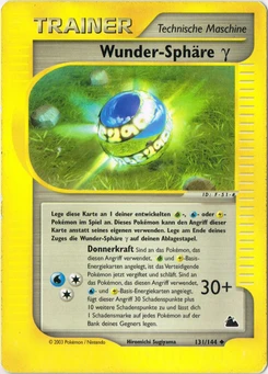 Pokémon-Karte Wunder-Sphäre (Gamma) 131/144