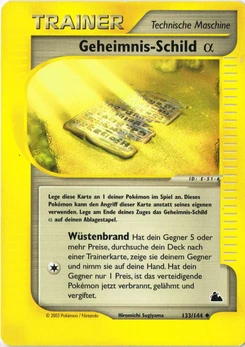 Pokémon-Karte Geheimnis-Schild (Alpha) 133/144