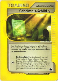 Pokémon-Karte Geheimes Schild (Gamma) 135/144