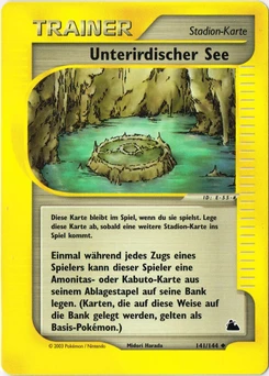 Pokémon-Karte Unterirdischer See 141/144