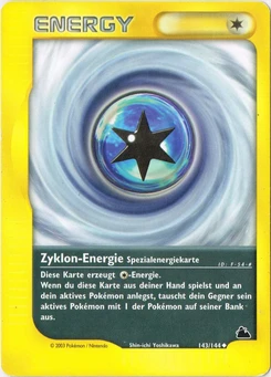 Pokémon-Karte Zyklon-Energie 143/144