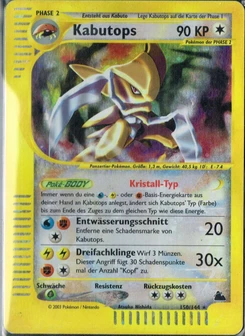 Pokémon-Karte Kabutops 150/144