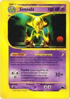 Pokémon-Karte Simsala 002/144