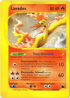 Pokémon-Karte Lavados 021/144