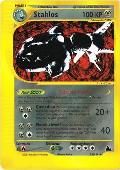 Pokémon-Karte Stahlos 031/144