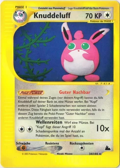 Pokémon-Karte Knuddeluff 034/144