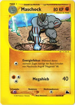 Pokémon-Karte Maschock 038/144
