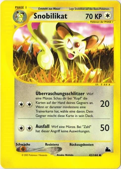 Pokémon-Karte Snobilikat 042/144