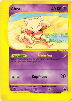 Pokémon-Karte Abra 046/144