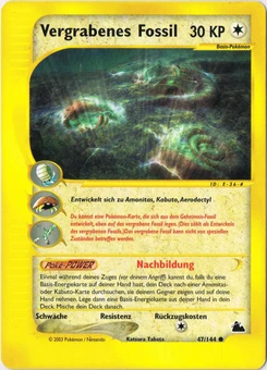 Pokémon-Karte Vergrabenes Fossil 047/144
