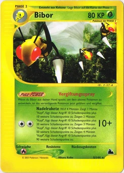 Pokémon-Karte Bibor 005/144