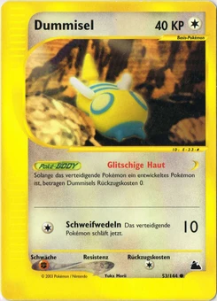 Pokémon-Karte Dummisel 053/144