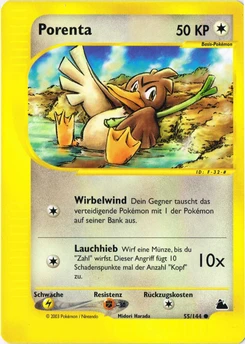 Pokémon-Karte Porenta 055/144