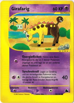 Pokémon-Karte Girafarig 058/144