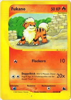 Pokémon-Karte Fukano 062/144