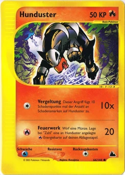 Pokémon-Karte Hunduster 066/144