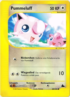 Pokémon-Karte Pummeluff 068/144