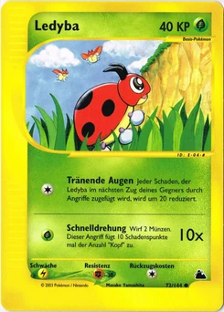 Pokémon-Karte Ledyba 072/144