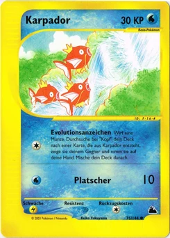 Pokémon-Karte Karpador 075/144