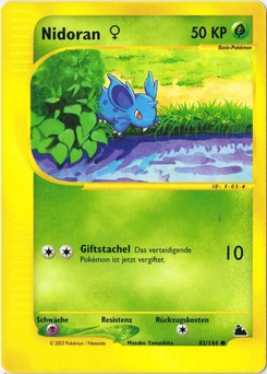 Pokémon-Karte Nidoran W 082/144