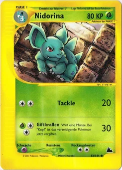 Pokémon-Karte Nidorina 083/144