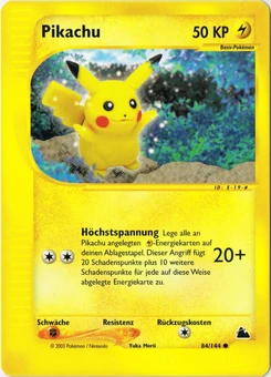 Pokémon-Karte Pikachu 084/144