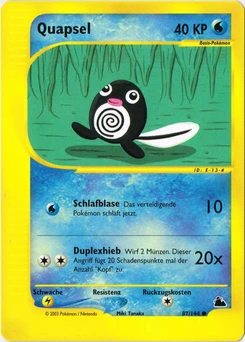 Pokémon-Karte Quapsel 087/144