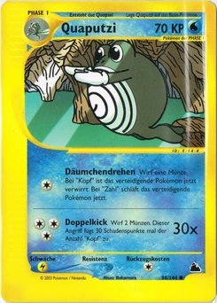 Pokémon-Karte Quaputzi 088/144