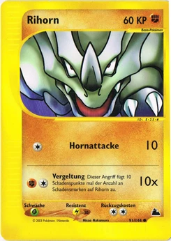 Pokémon-Karte Rihorn 091/144