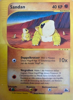 Pokémon-Karte Sandan 092/144