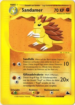 Pokémon-Karte Sandamer 093/144