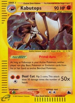 Pokémon-Karte Kabutops H13