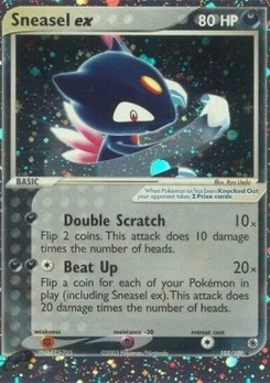 Pokémon-Karte Sniebel ex 103/109
