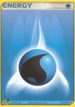 Pokémon-Karte Wasserenergie 106/109