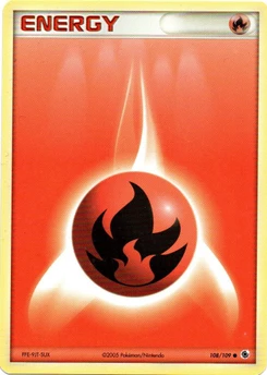 Pokémon-Karte Feuerenergie 108/109