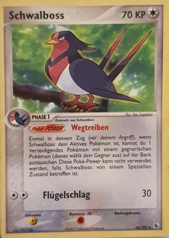 Pokémon-Karte Schwalboss 046/109