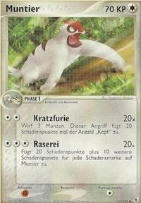 Pokémon-Karte Muntier 047/109