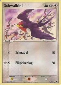Pokémon-Karte Schwalbini 072/109