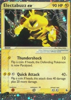 Pokémon-Karte Elektek ex 097/109