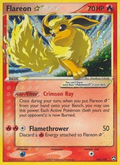 Pokémon-Karte Flamara ☆ 100/108