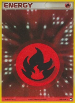 Pokémon-Karte Feuerenergie 104/108