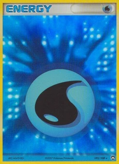 Pokémon-Karte Wasserenergie 105/108