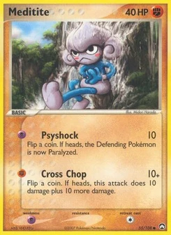 Pokémon-Karte Meditie 055/108