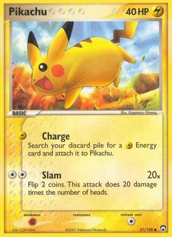 Pokémon-Karte Pikachu 057/108