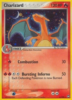 Pokémon-Karte Glurak 006/108