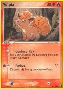 Pokémon-Karte Vulpix 069/108