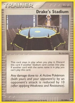 Pokémon-Karte Dragans Stadion 072/108