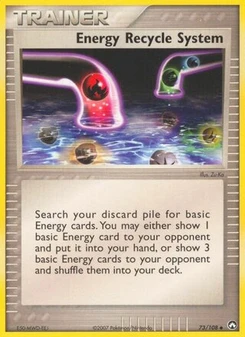 Pokémon-Karte Energie-Wiederverwertung 073/108